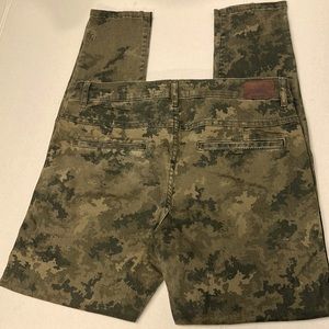 Zara Basic Z1975  Woman Five Pockets Camouflage Print Skinny Denim Jeans Size 8